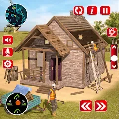 Скачать взлом Wood House Construction Game [МОД Бесконечные монеты] на Андроид