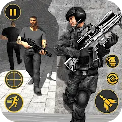 Скачать взлом Anti Terrorist Shooting Game [МОД Unlimited Money] на Андроид