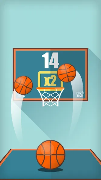 Basketball FRVR - Dunk Shoot (Баскетбол ФРВР)  [МОД Unlimited Money] Screenshot 1