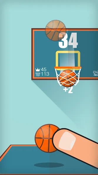 Basketball FRVR - Dunk Shoot (Баскетбол ФРВР)  [МОД Unlimited Money] Screenshot 2