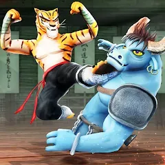 Скачать взлом Kung Fu Animal: Fighting Games (Кунгфу животное)  [МОД Menu] на Андроид