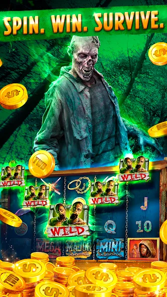 The Walking Dead Casino Slots (Зе Вокинг Дед Казино Слотс)  [МОД Бесконечные деньги] Screenshot 3