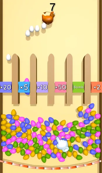 Eggs & Chickens: Cut Rope Game (Яйца и куры)  [МОД Unlimited Money] Screenshot 4