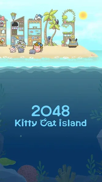 2048 Kitty Cat Island (Остров Кошачьеи Кошки)  [МОД Бесконечные деньги] Screenshot 3