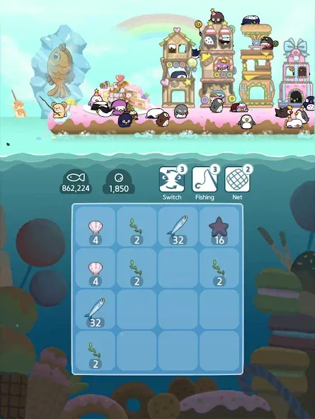 2048 Penguin Island  [МОД Много денег] Screenshot 4