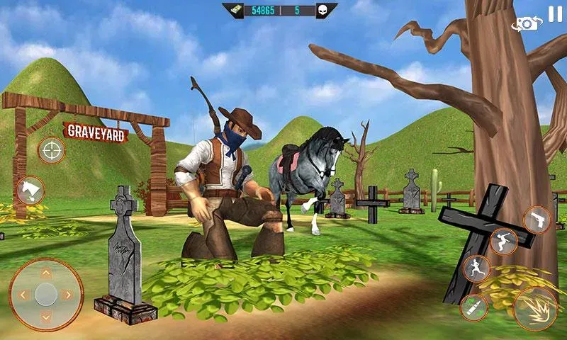 West Cowboy Shooting Games 3D  [МОД Много монет] Screenshot 4