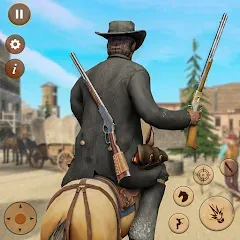 Скачать взлом West Cowboy Shooting Games 3D [МОД Много монет] на Андроид