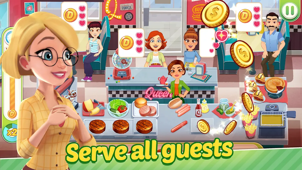 Delicious World - Cooking Game (Делишес Ворлд)  [МОД Бесконечные монеты] Screenshot 3