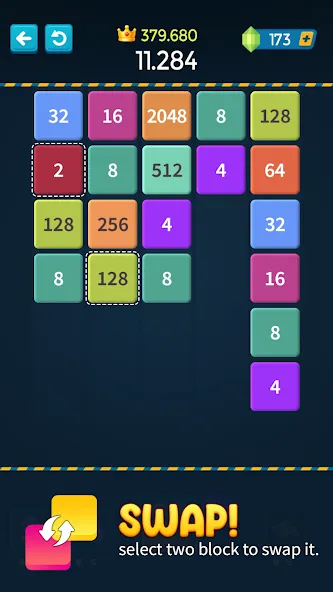 1M - Merge Number Block Puzzle  [МОД Много монет] Screenshot 4