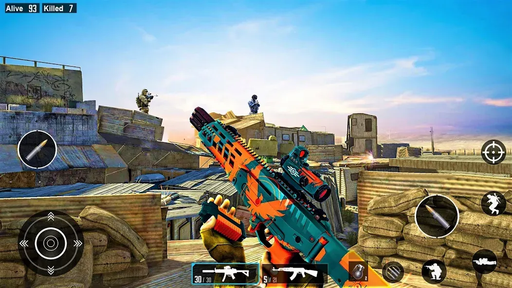 Commando Gun Shooting Games  [МОД Все открыто] Screenshot 4