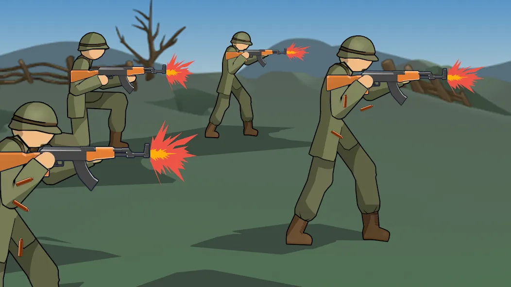 Stickman WW2 (Стикмэн Вторая Мировая война)  [МОД Много монет] Screenshot 3