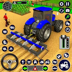 Скачать взлом Real Tractor Driving Simulator (Реальный симулятор вождения трактора)  [МОД Все открыто] на Андроид