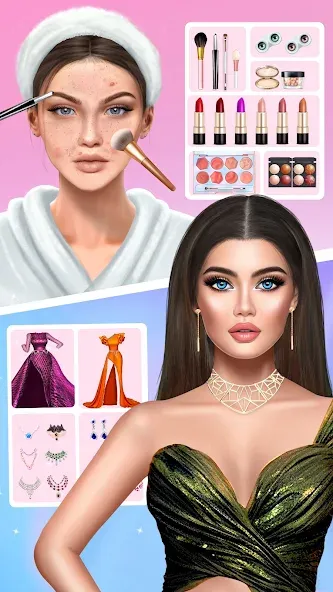 DIY Makeup: Beauty Makeup Game  [МОД Бесконечные деньги] Screenshot 1