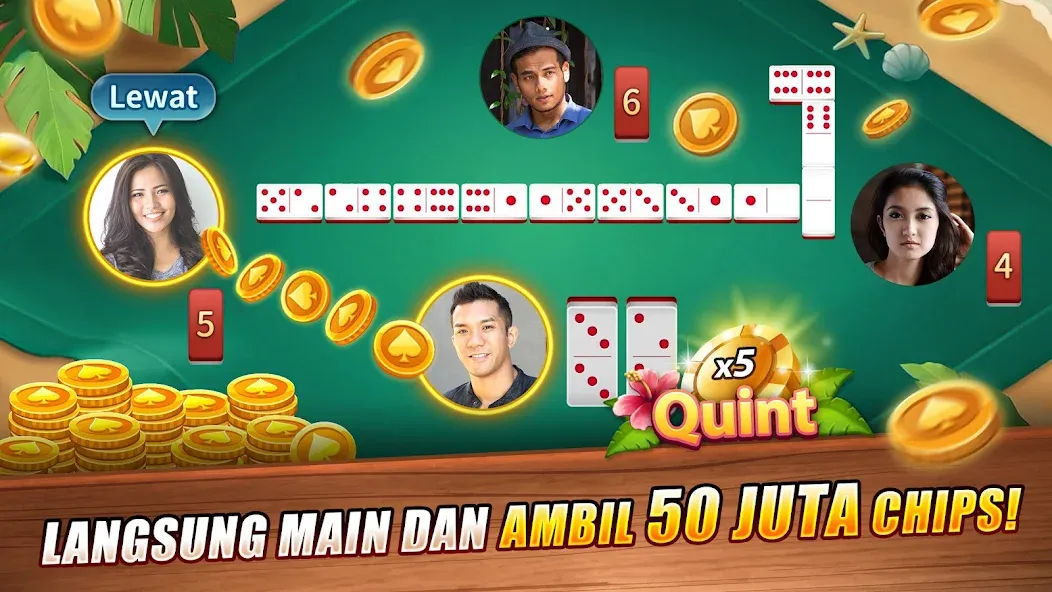 LUXY Domino Gaple QiuQiu Poker (Лукси Домино Гапл Киукиу Покер)  [МОД Unlimited Money] Screenshot 1