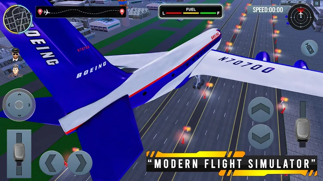 Airplane Simulator Plane Games  [МОД Меню] Screenshot 3