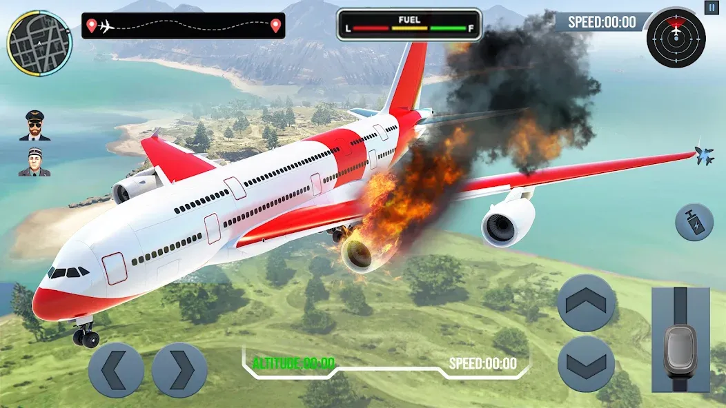 Airplane Simulator Plane Games  [МОД Меню] Screenshot 4