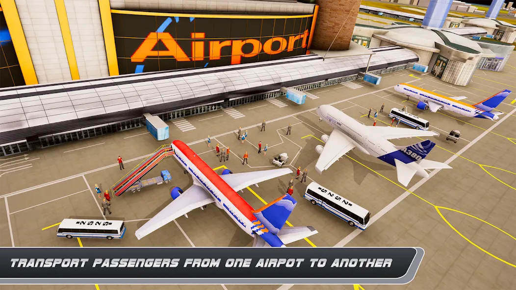 Airplane Simulator Plane Games  [МОД Меню] Screenshot 5