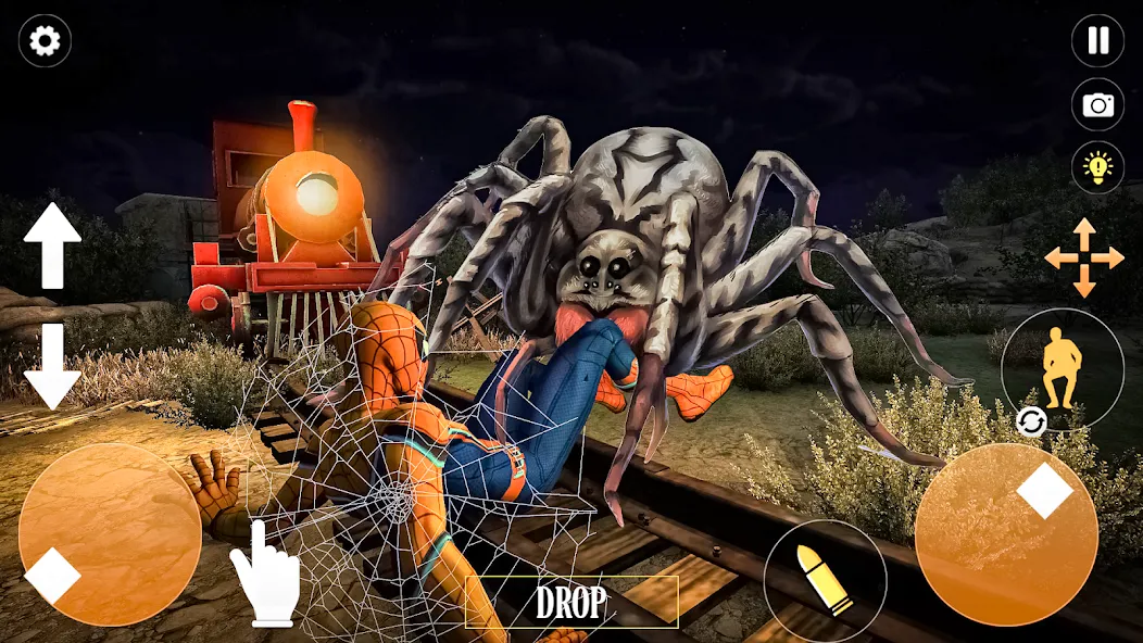 Horror Spider : Scary Train  [МОД Unlimited Money] Screenshot 4