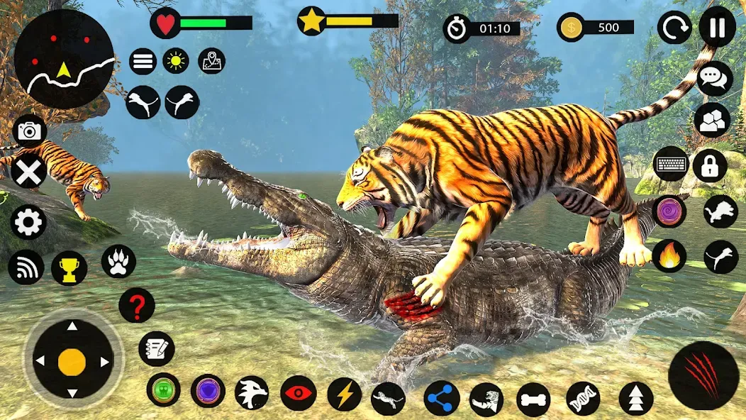 Tiger Games: Tiger Sim Offline  [МОД Бесконечные монеты] Screenshot 3