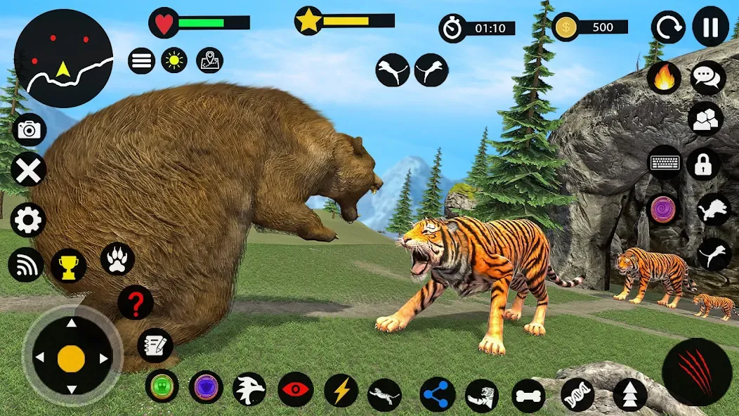 Tiger Games: Tiger Sim Offline  [МОД Бесконечные монеты] Screenshot 5