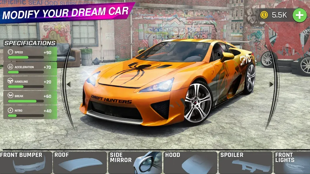 Extreme Car Driving: Car Drift  [МОД Menu] Screenshot 2