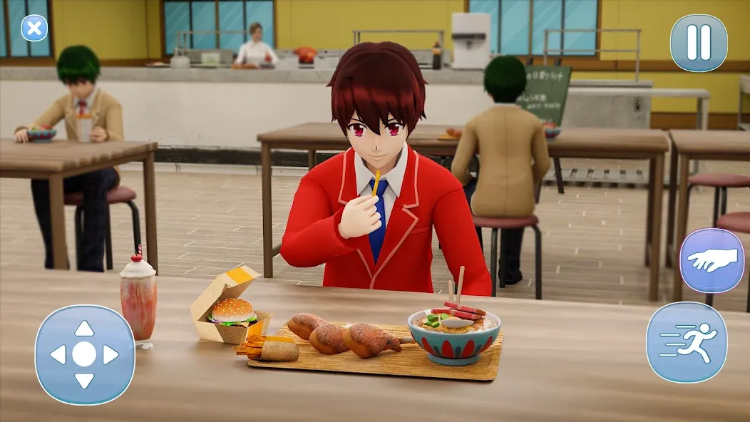 Anime Boy High School Life 3d  [МОД Mega Pack] Screenshot 2