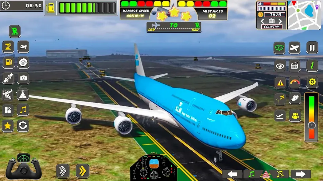 Real Flight Sim Airplane Games (Реал Флайт Сим Авиасимуляторы игры на самолеты)  [МОД Много денег] Screenshot 2