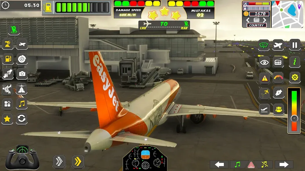 Real Flight Sim Airplane Games (Реал Флайт Сим Авиасимуляторы игры на самолеты)  [МОД Много денег] Screenshot 4