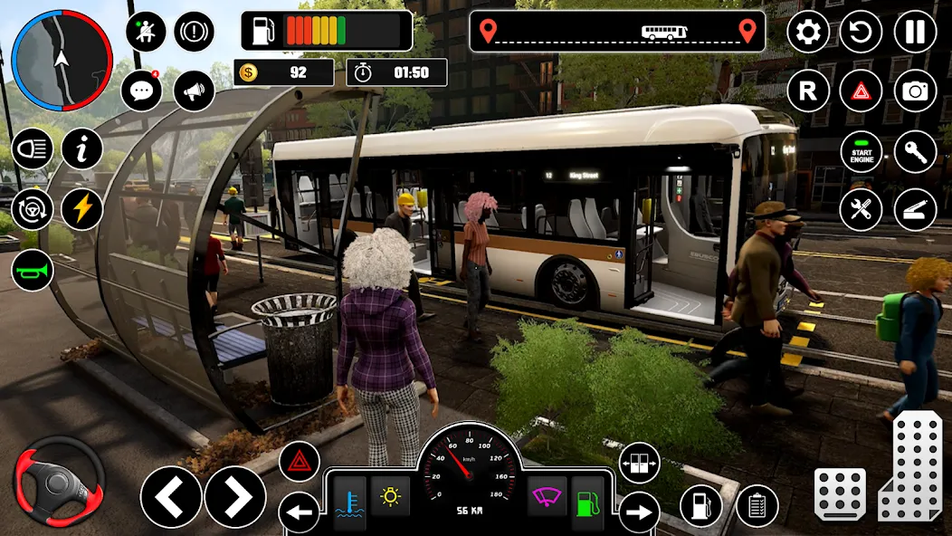 Bus Simulator : 3D Bus Games (Бас Драйвинг Симулятор ПВП Игра)  [МОД Menu] Screenshot 3