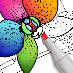 Скачать взлом Coloring for adults offline [МОД Бесконечные деньги] на Андроид