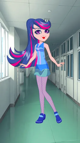 Pony College Student Dress Up (Пони Студент Колледжа Одеваются)  [МОД Много монет] Screenshot 4