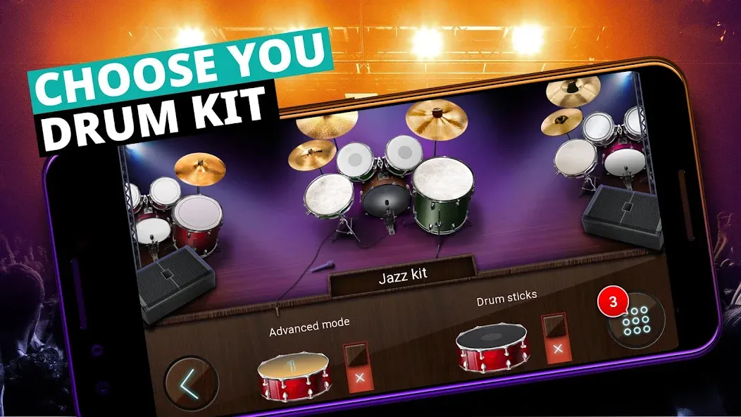 Drum Kit Music Games Simulator  [МОД Бесконечные монеты] Screenshot 4