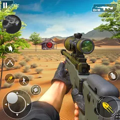 Скачать взлом Fps Shooting Gun War: Gun Game [МОД Много денег] на Андроид