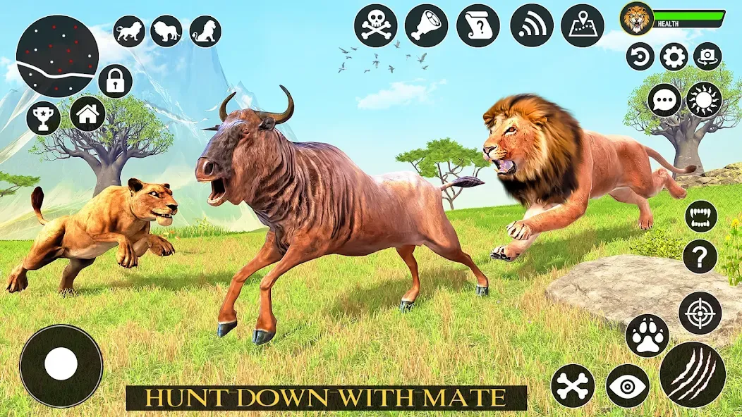 Ultimate Lion Simulator Game (Лайон Симулятор)  [МОД Все открыто] Screenshot 1