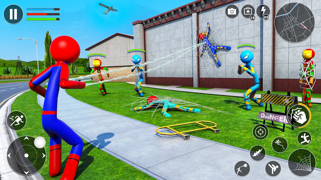 Spider Game-Stickman Rope Hero  [МОД Все открыто] Screenshot 3