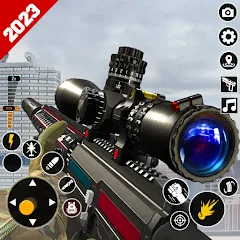 Скачать взлом Sniper Gun Shooting game (ИГИ Снайпер Оружие Стрелялки Игры) [МОД Бесконечные монеты] на Андроид