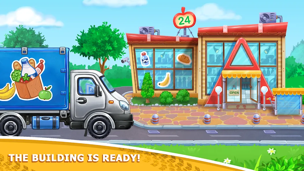 Kids truck games Build a house  [МОД Меню] Screenshot 5