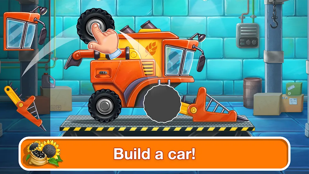 Tractor, car: kids farm games  [МОД Все открыто] Screenshot 1