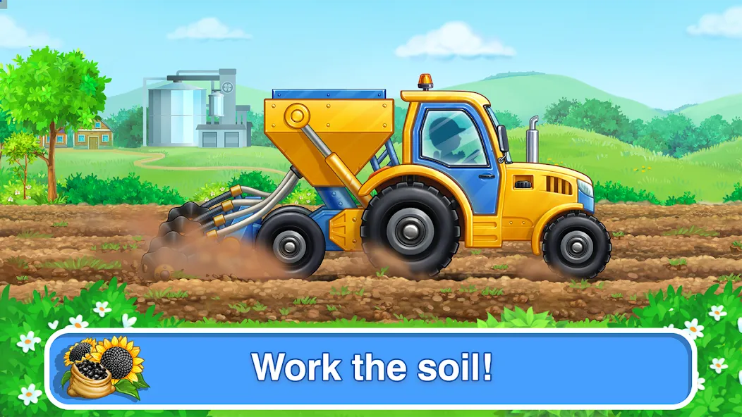 Tractor, car: kids farm games  [МОД Все открыто] Screenshot 2