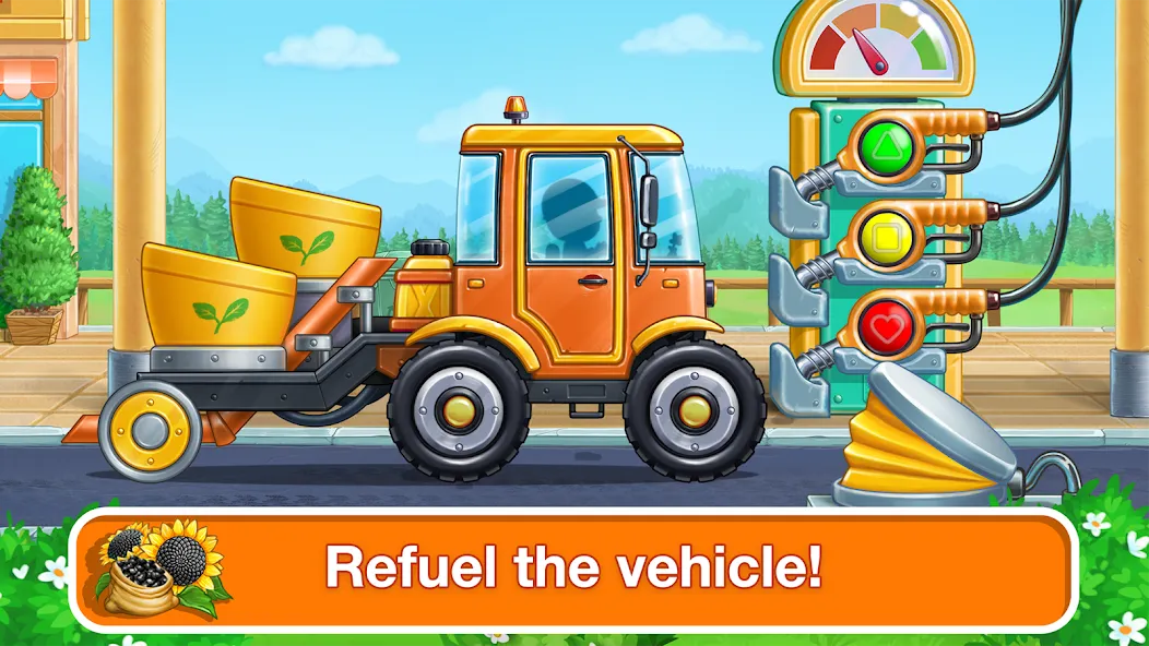 Tractor, car: kids farm games  [МОД Все открыто] Screenshot 5