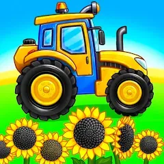 Скачать взлом Tractor, car: kids farm games [МОД Все открыто] на Андроид