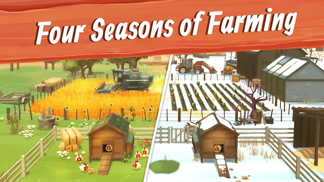 Big Farm: Mobile Harvest (Биг Фарм)  [МОД Бесконечные деньги] Screenshot 2