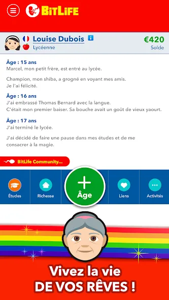 BitLife Français  [МОД Unlimited Money] Screenshot 4