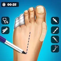 Скачать взлом Hospital Surgeon: Doctor Game [МОД Unlimited Money] на Андроид