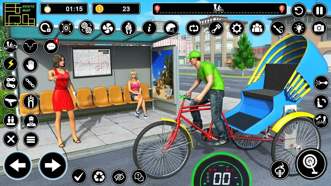 BMX Cycle Games 3D Cycle Race (игры на велосипеде 3D гонка)  [МОД Unlocked] Screenshot 5