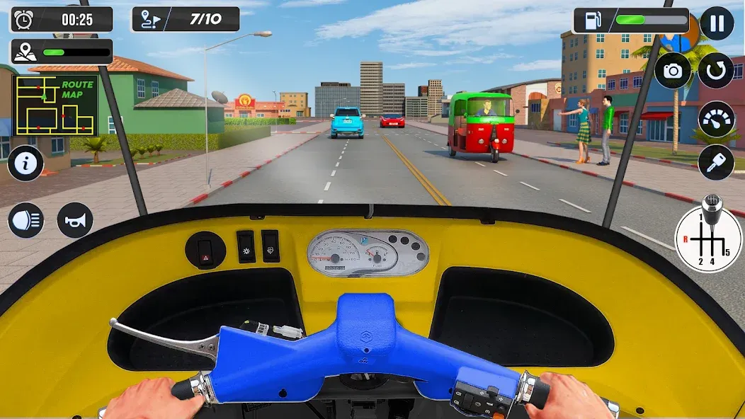 Tuk Tuk Auto Driving Games 3D  [МОД Unlimited Money] Screenshot 2