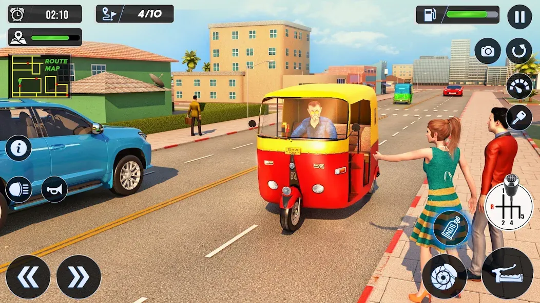 Tuk Tuk Auto Driving Games 3D  [МОД Unlimited Money] Screenshot 3