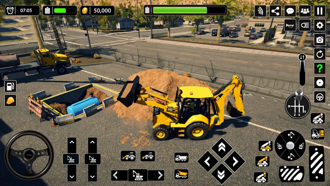 Snow Offroad Construction Game  [МОД Бесконечные деньги] Screenshot 3