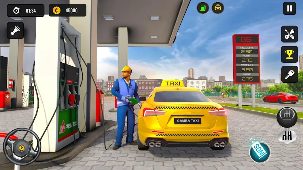 Taxi Simulator 3d Taxi Driver  [МОД Много денег] Screenshot 3