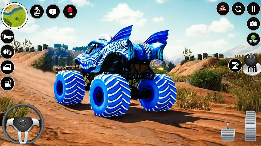 Extreme Monster Truck Game 3D (Монстр Трак Экстремальные Игры)  [МОД Бесконечные монеты] Screenshot 5